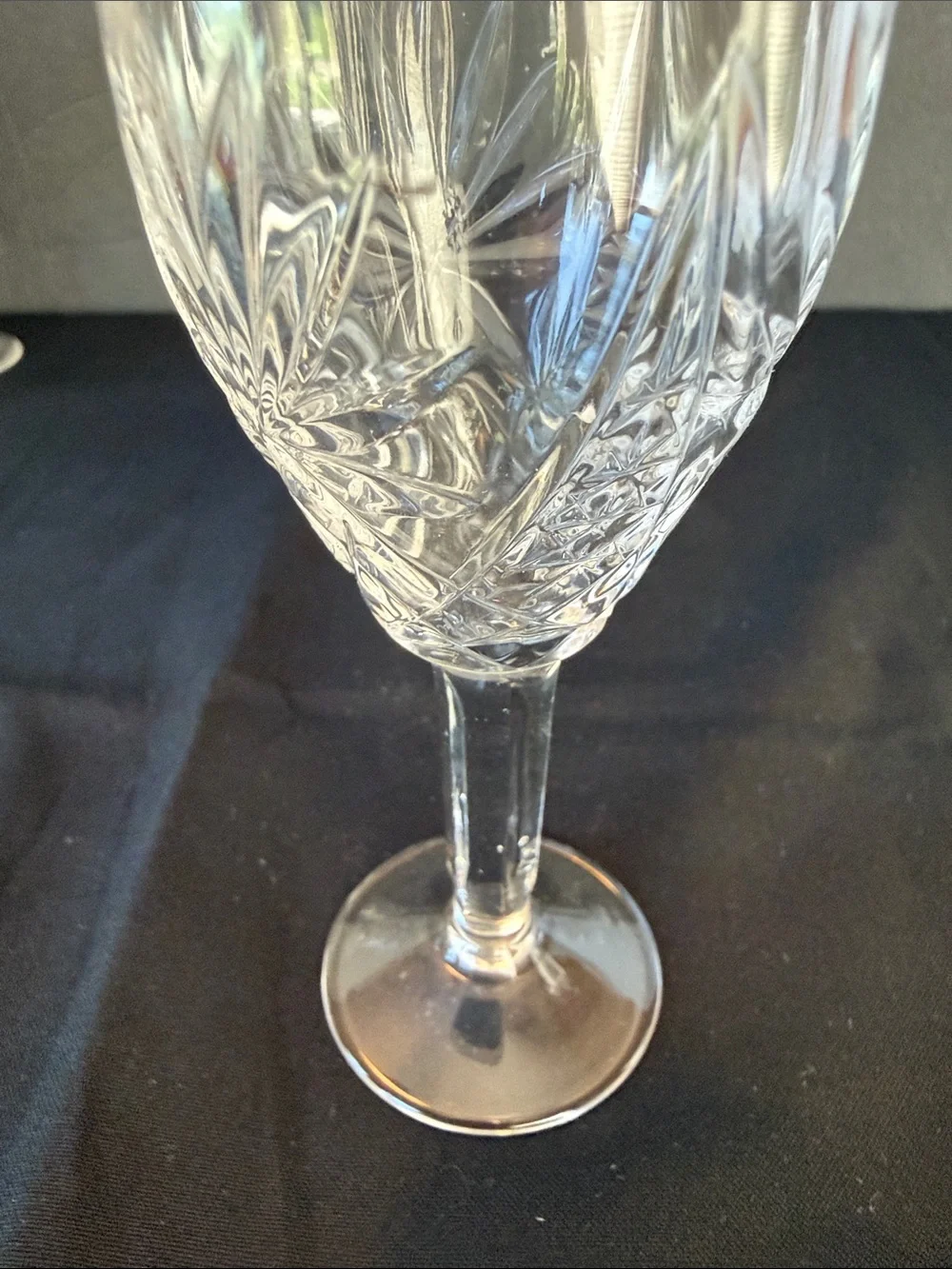 Pre 1936 St. Louis France Crystal Cordial Glasses Chantilly Pattern.